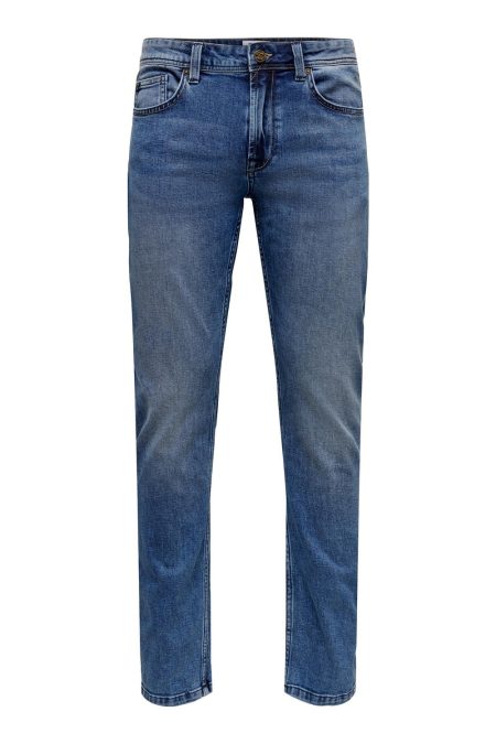 Only & Sons Weft Regular Jeans Mid Blue
