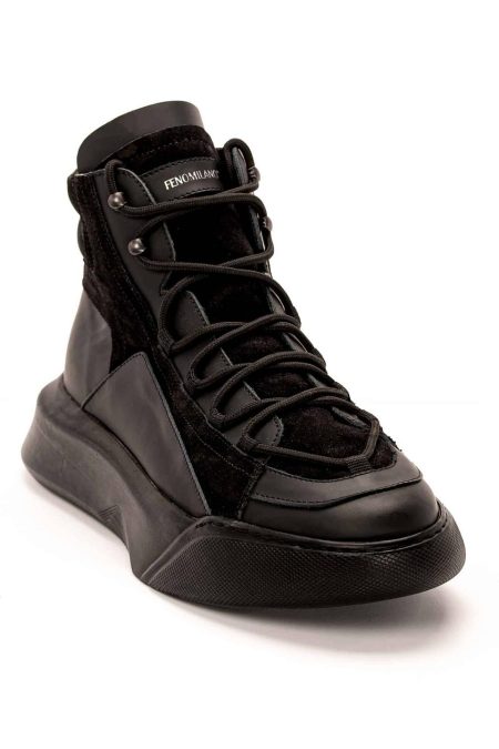 Fenomilano Leather Sneaker Boots