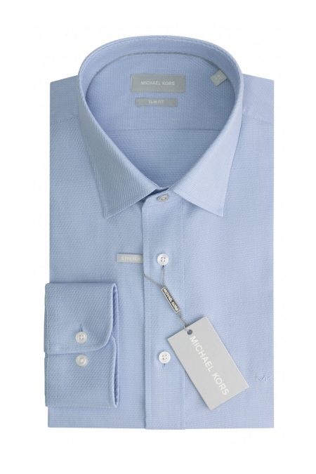 Michael Kors Diagonal Herringbone Slim Shirt