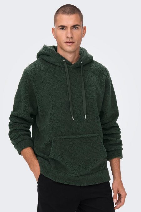 Only & Sons Remy Teddy Hoodie Sweat