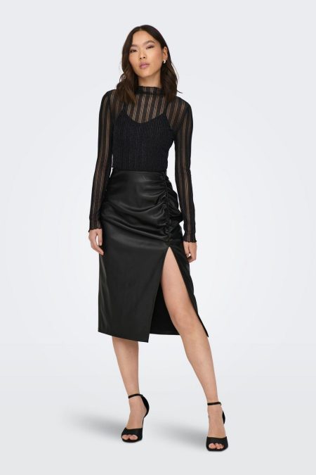 Only Faux Leather Skirt