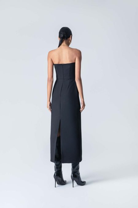 Forever Young The Label Callie Midi Strapless Dress