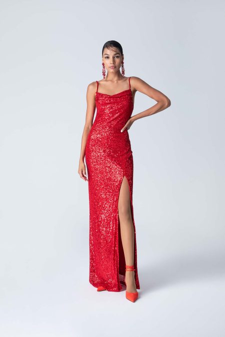 Forever Young The Label Eliana Sequin Maxi Dress