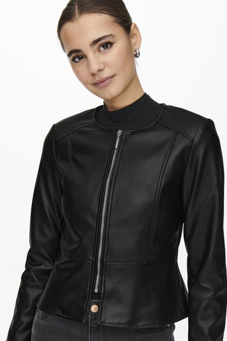 Only Saramy Faux Leather Jacket